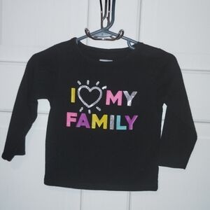 Girls I love my family long sleeve t-shirt